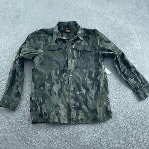 Bass Outdoor Stretch Worker Shacket Beluga Sycamore Camo S NWT 3360